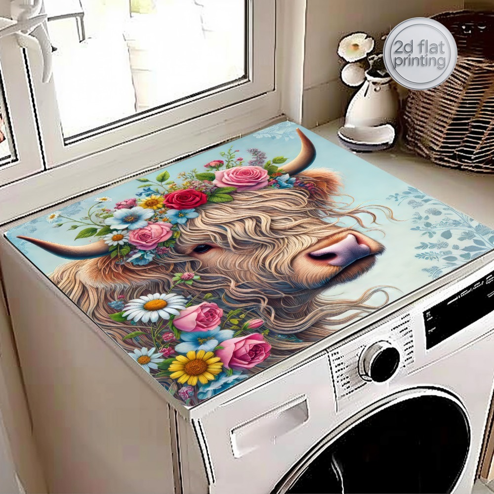 Cow Mat Rubber - 1pc, Artificial Leather Dish Drying Mat,