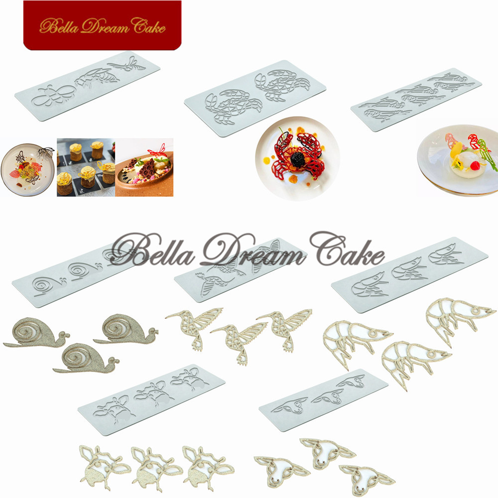 Cow Mat Rubber - Bee/Bird/Crab/Cow Design Sugar Lace Mat DIY