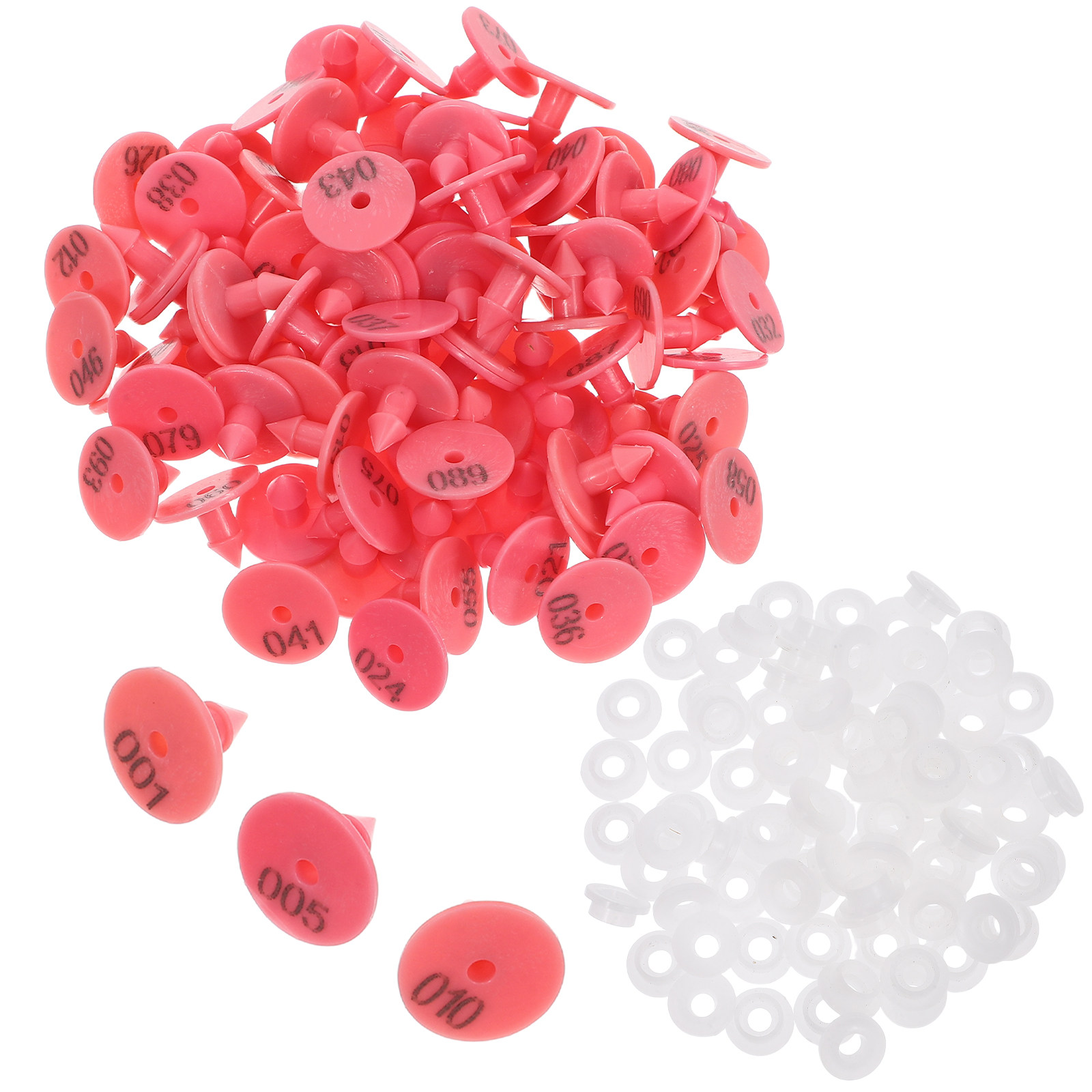 Livestock Ear Tag - 100Pcs Numbered Rabbit Ear Tags Vibrant