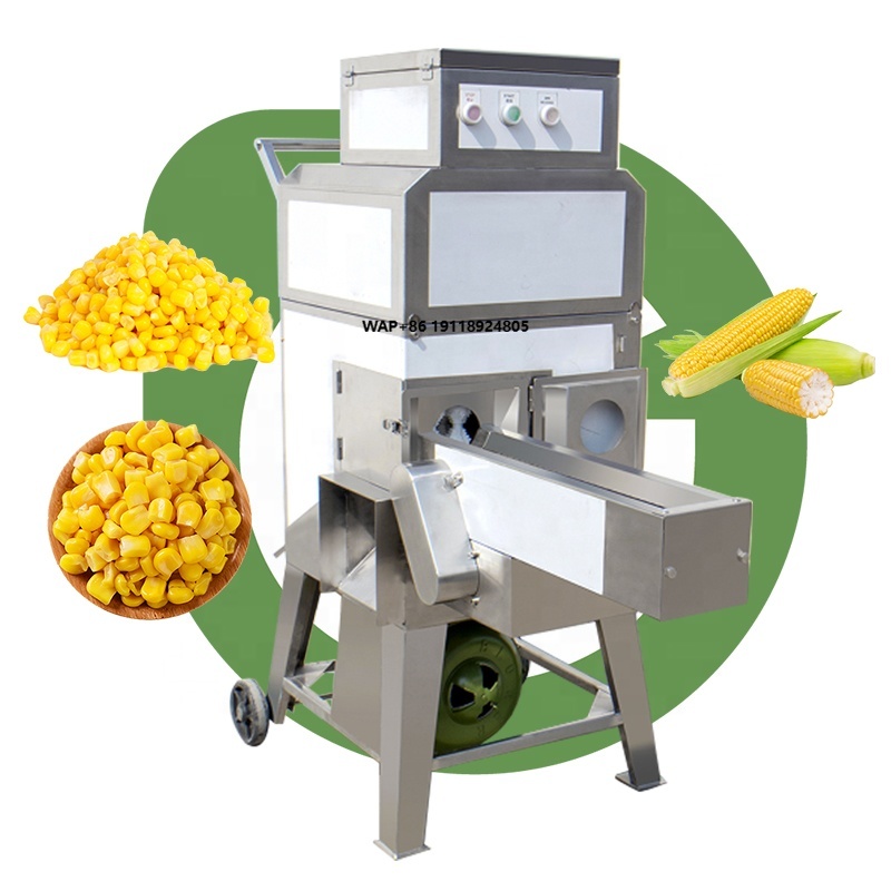 Corn Sheller Machine - Cooked Green Motor Driven Maize Peeler