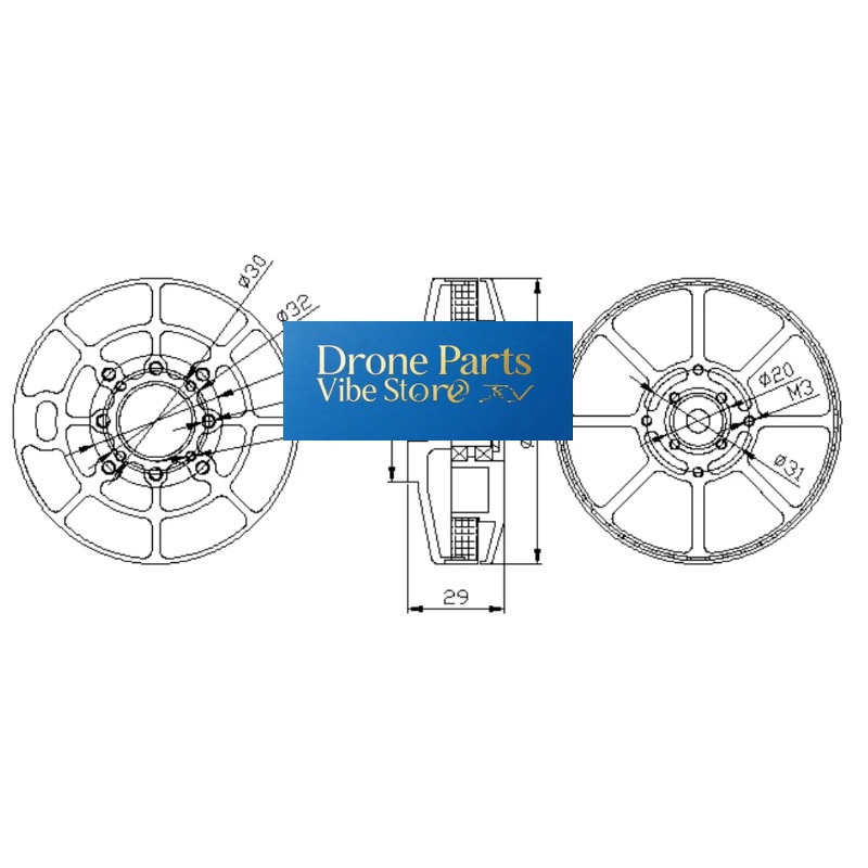 DParts1UA80- KV85/150/175 ESC  - Drone Crop Sprayer review and price