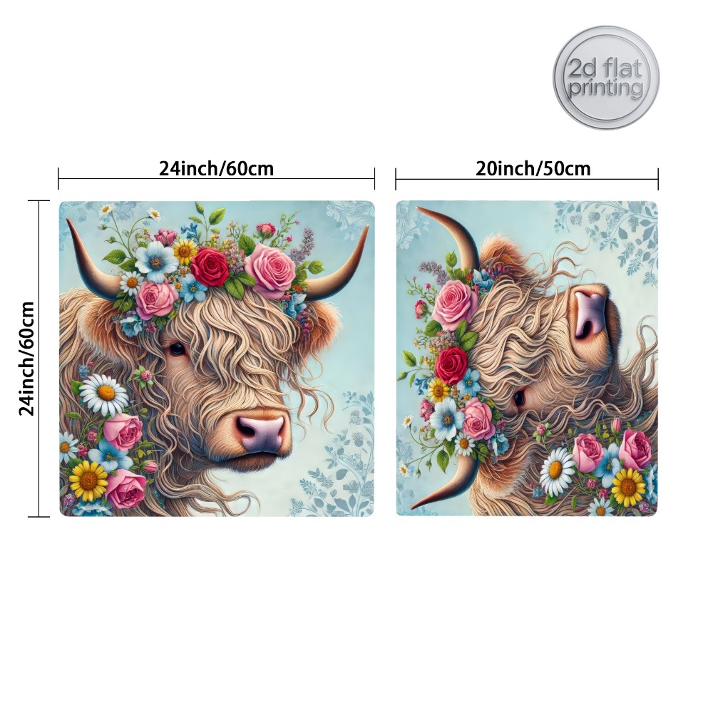 1pc, Artificial Leather Dish D - Cow Mat Rubber review and price