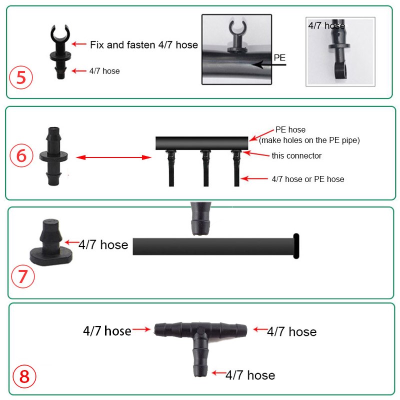 50pcs Garden Drip Irrigation C - Irrigation Drip Tape review and price