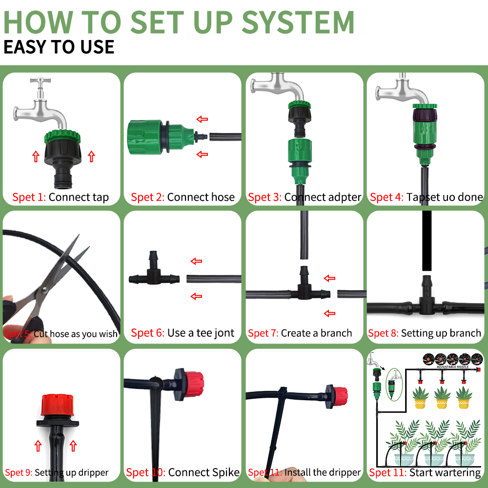 Micro Drip Irrigation System P - Irrigation Drip Tape review and price