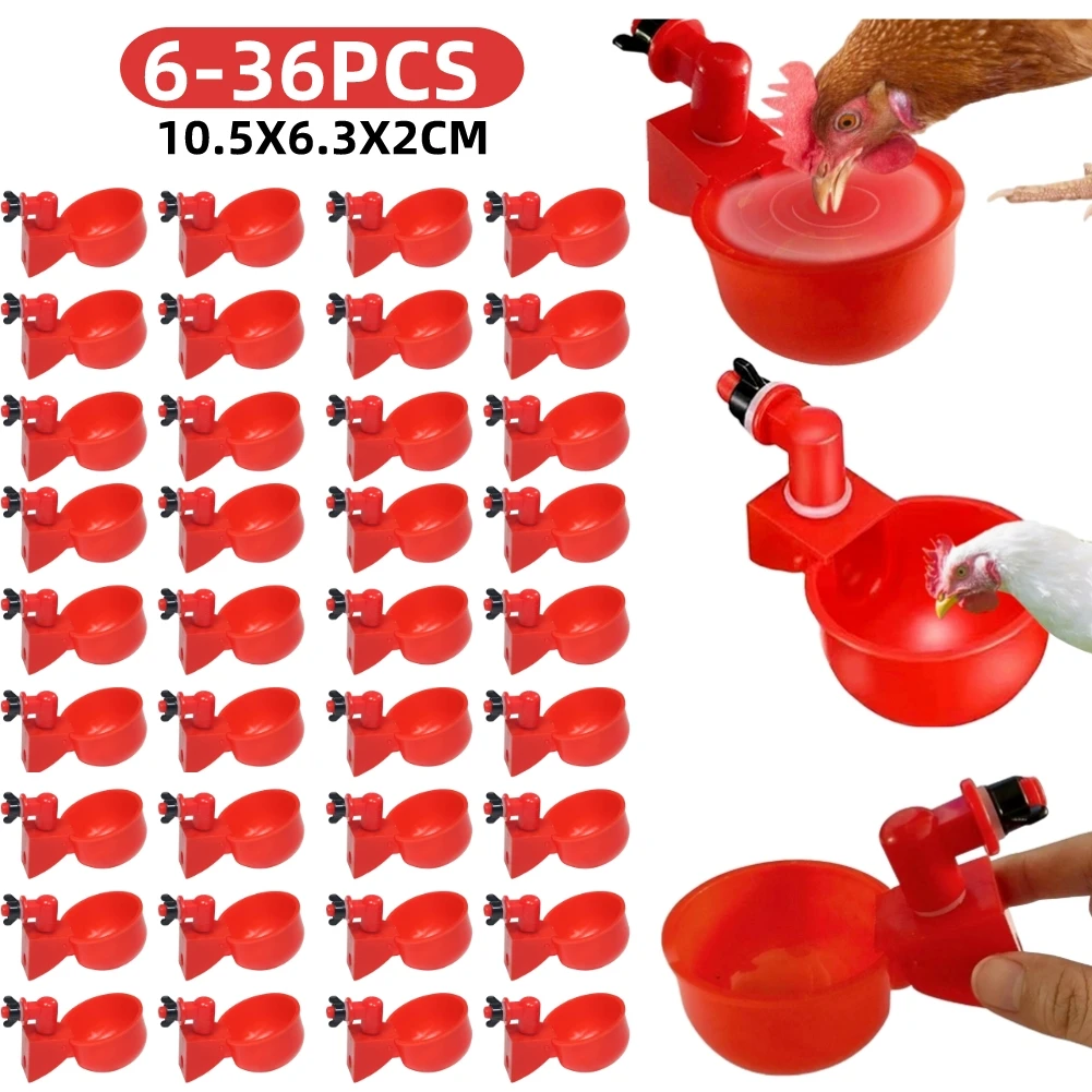 6-36Pcs Chicken Duck Drinking  - Chicken Nipple Drinker review and price