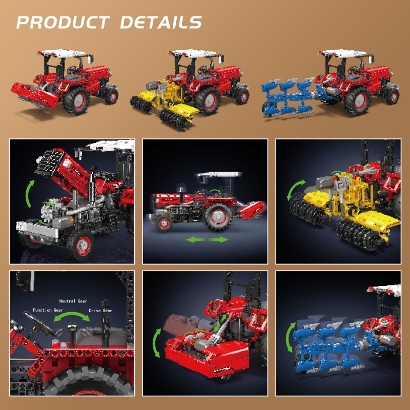 Mould King 17064 1857pcs Agric - Is Farming Under Agriculture review and price
