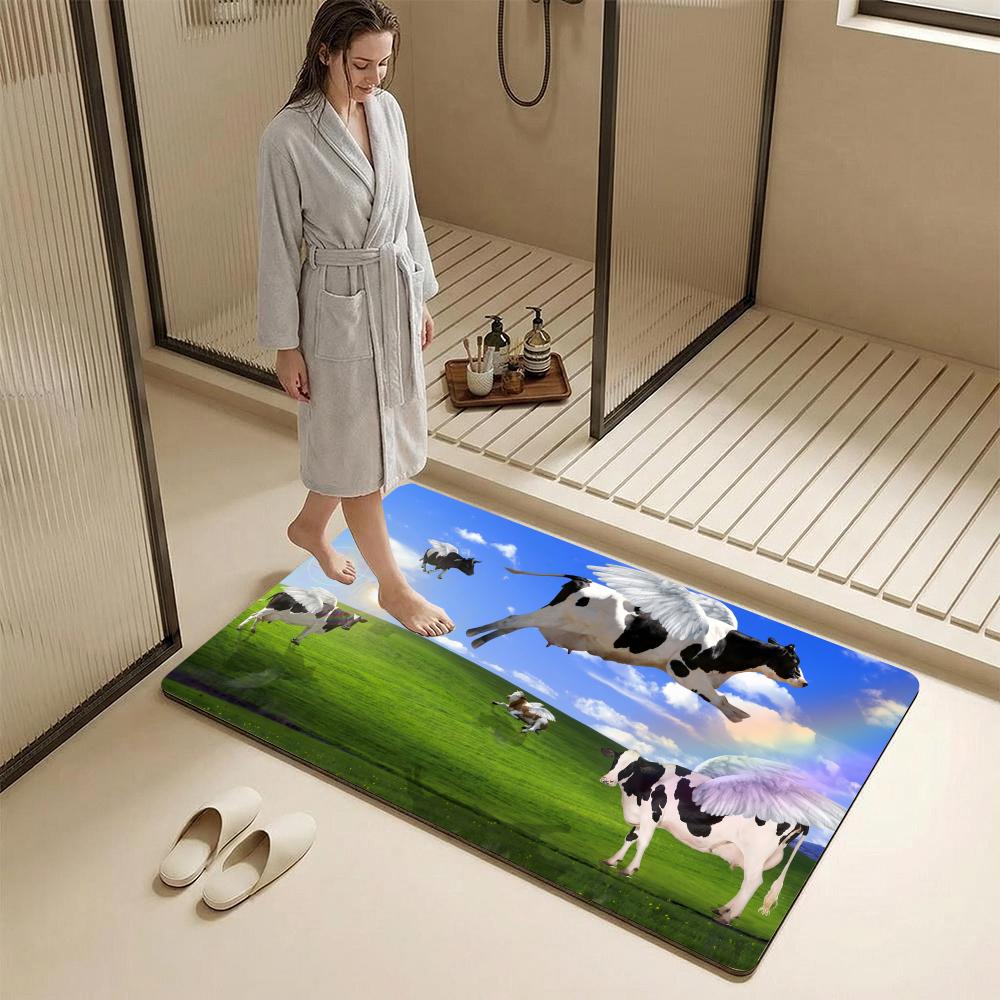 Abstract Cow Animal KWaii Floo - Cow Mat Rubber review and price