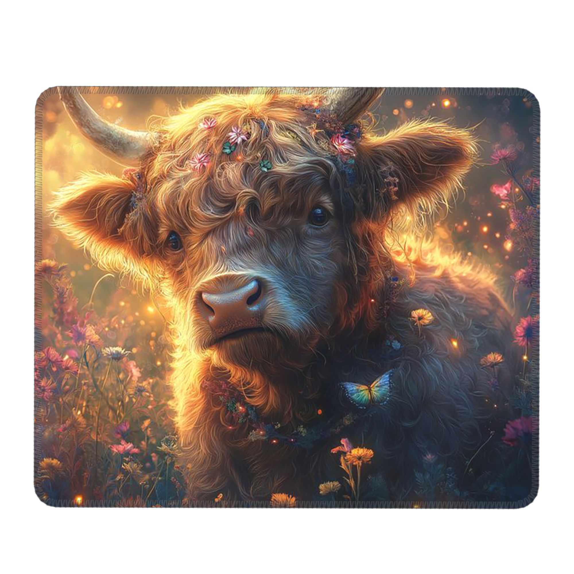 Highland Cow In Magical Forest - Cow Mat Rubber review and price
