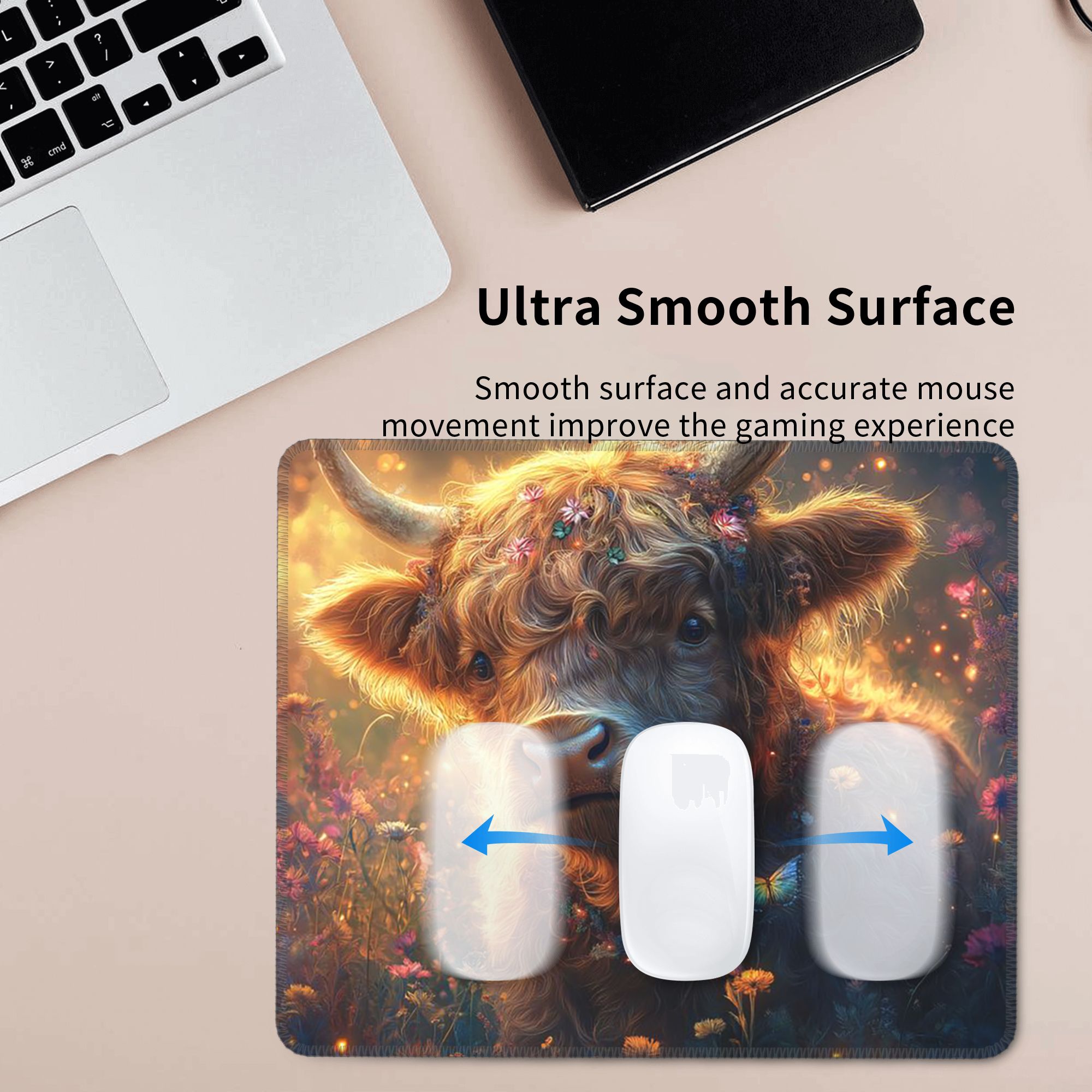 Highland Cow In Magical Forest - Cow Mat Rubber review and price