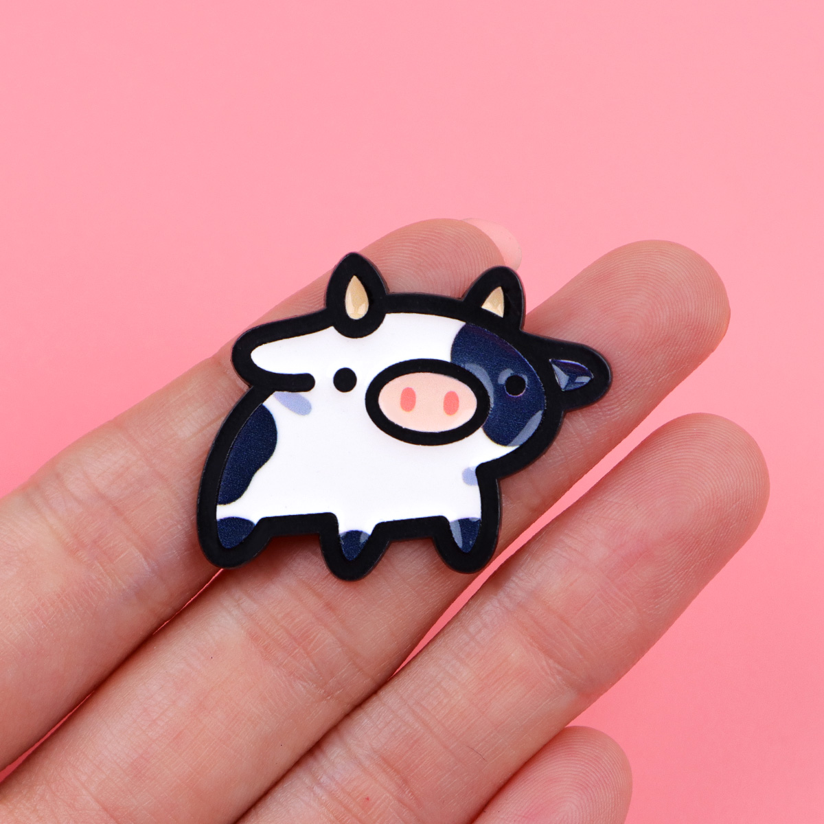Cartoon Farm Cow Brooch Animal - Farming Japan review and price