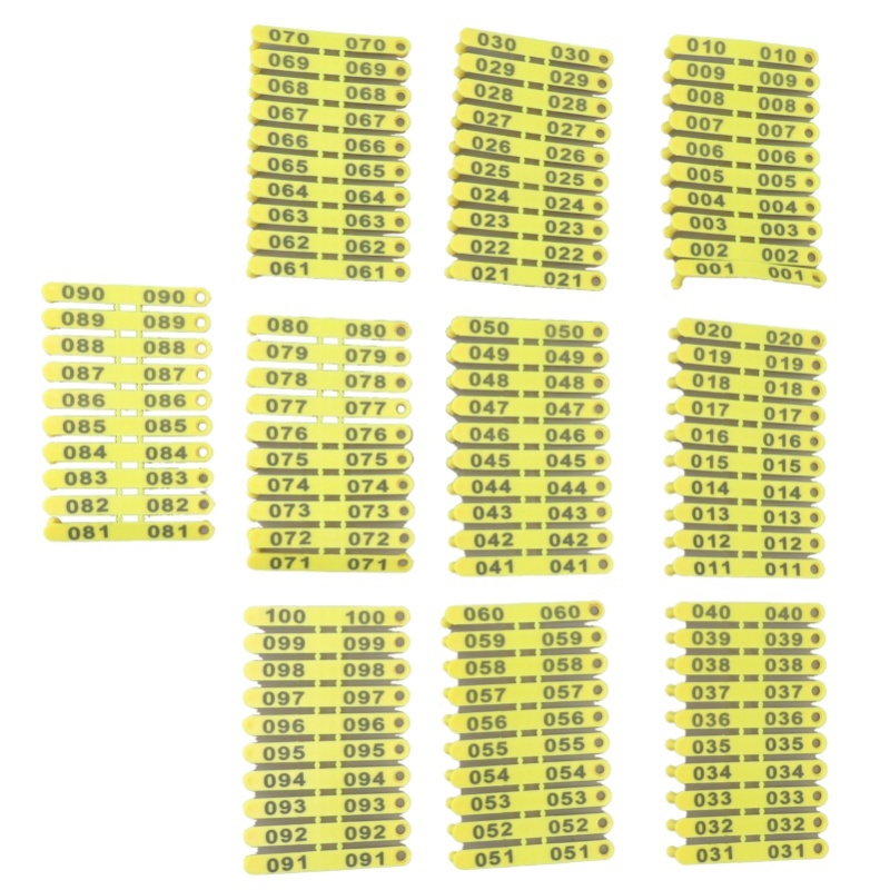 100PCS 001-100 Number Plastic  - Livestock Ear Tag review and price