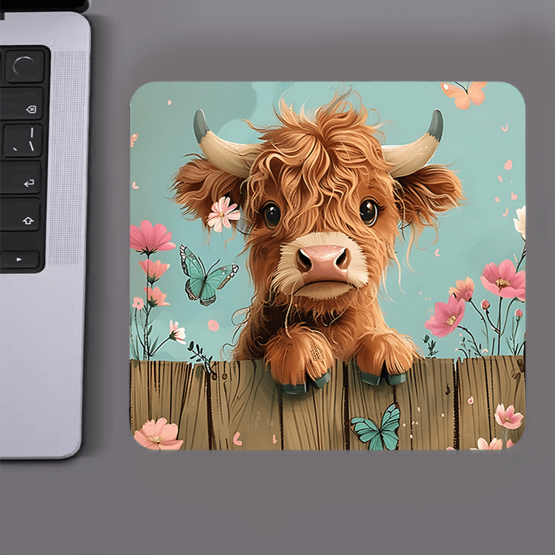 Brand Cute Highland Cow Mouse  - Cow Mat Rubber review and price