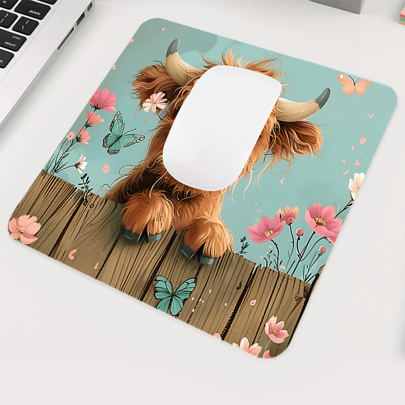 Brand Cute Highland Cow Mouse  - Cow Mat Rubber review and price