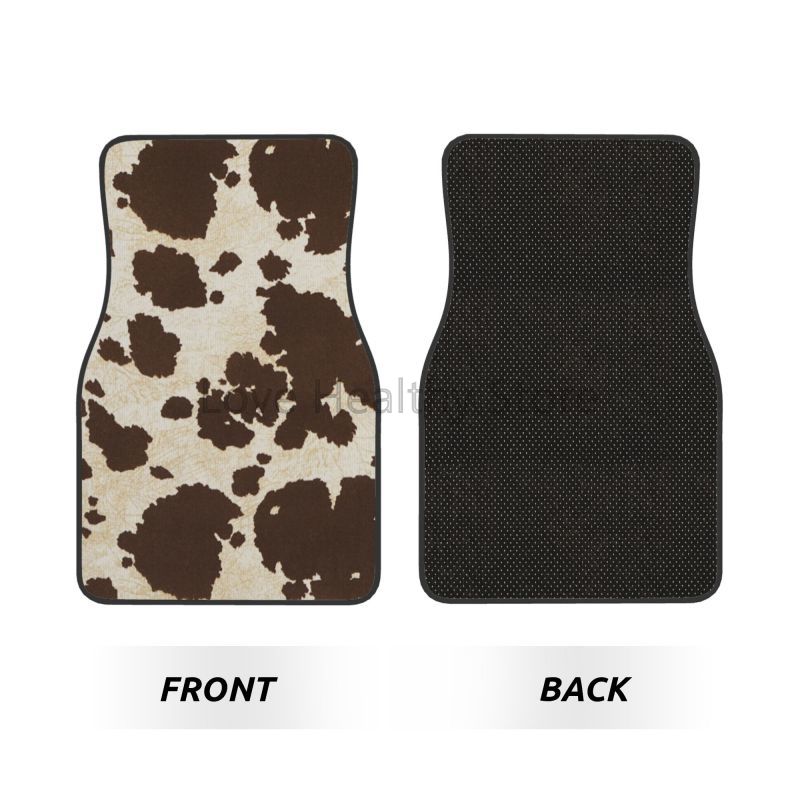 Cow Car Floor Mats Set of 4 Br - Cow Mat Rubber review and price