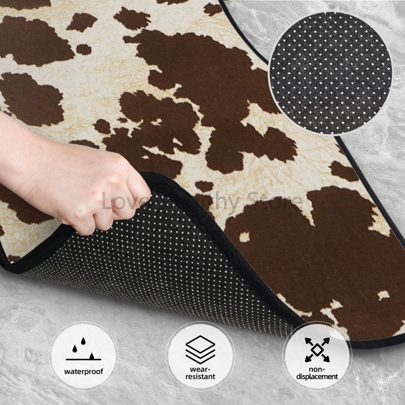 Cow Car Floor Mats Set of 4 Br - Cow Mat Rubber review and price