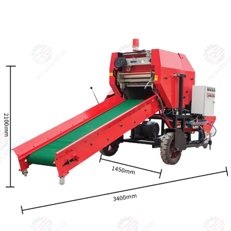 Mobile Integrated Silage Baler - Agriculture Farming Process review and price