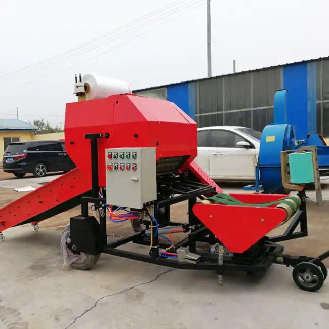 Mobile Integrated Silage Baler - Agriculture Farming Process review and price