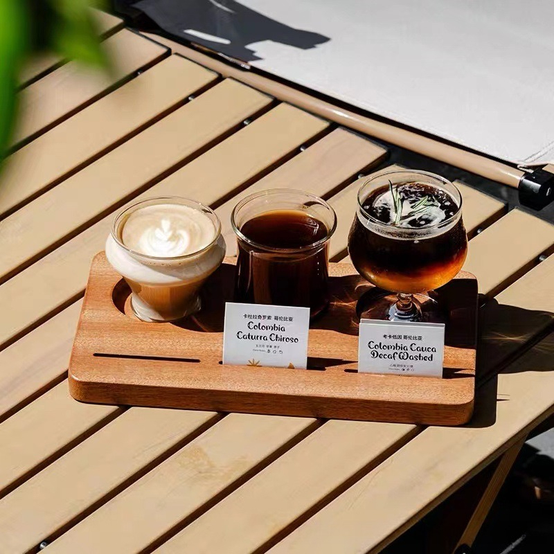 Wooden Coffee Cup Tray, Farm H - Farming Japan review and price