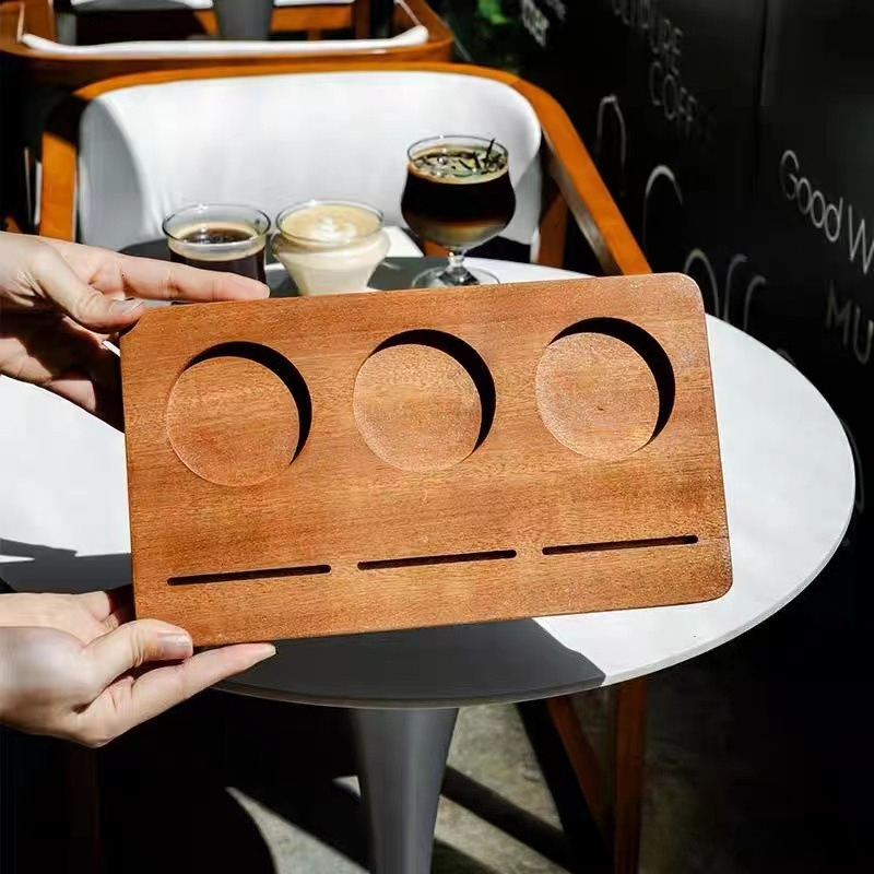 Wooden Coffee Cup Tray, Farm H - Farming Japan review and price