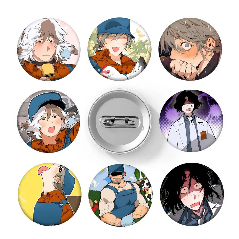Manhwa Mr As Farm Round Badge  - Farming Japan review and price