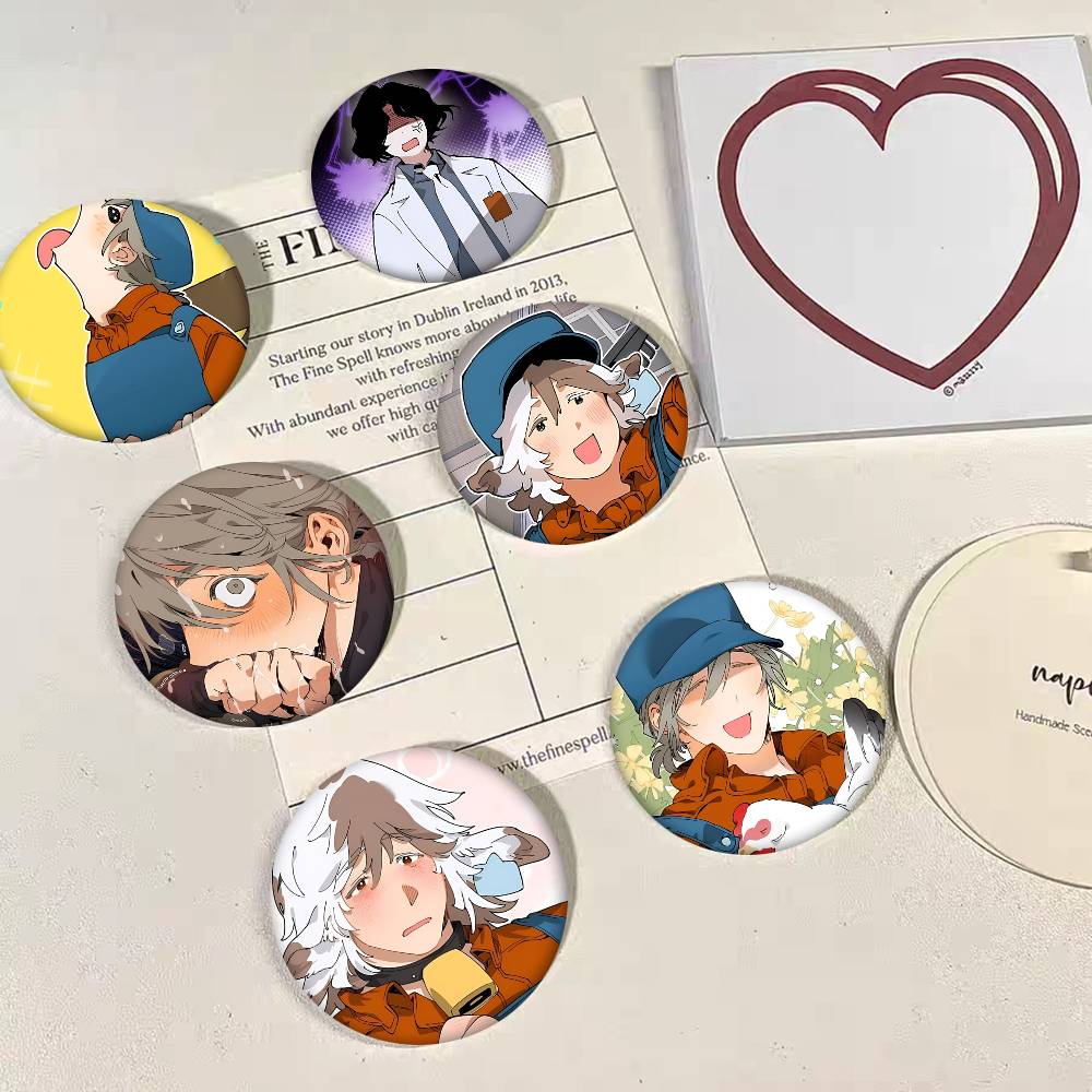 Manhwa Mr As Farm Round Badge  - Farming Japan review and price