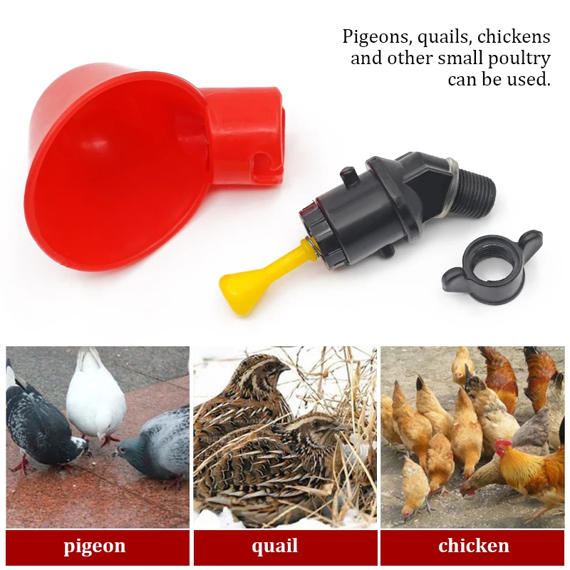 6-36Pcs Chicken Quail Hanging  - Chicken Nipple Drinker review and price