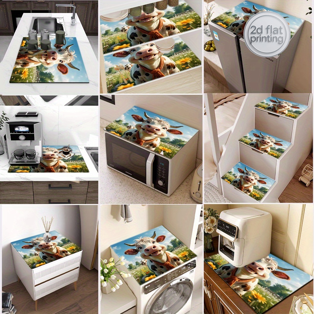 2D Flat Printing 1pc Cow Print - Cow Mat Rubber review and price
